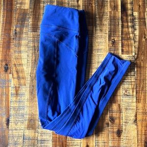 ALO Navy Blue Leggings with Mesh - size small